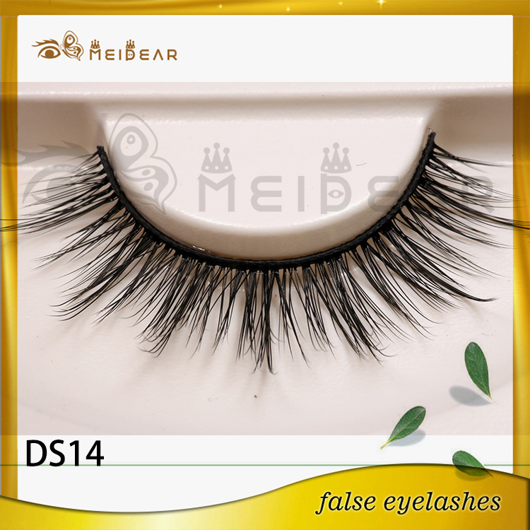 Hand made high quality cheap 3d silk eyelashes made in indonesia